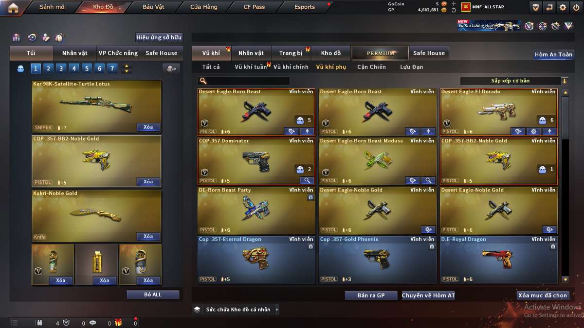 shop acc cf uy tin gia re